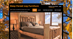 Desktop Screenshot of deepforestlogfurniture.com