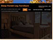 Tablet Screenshot of deepforestlogfurniture.com